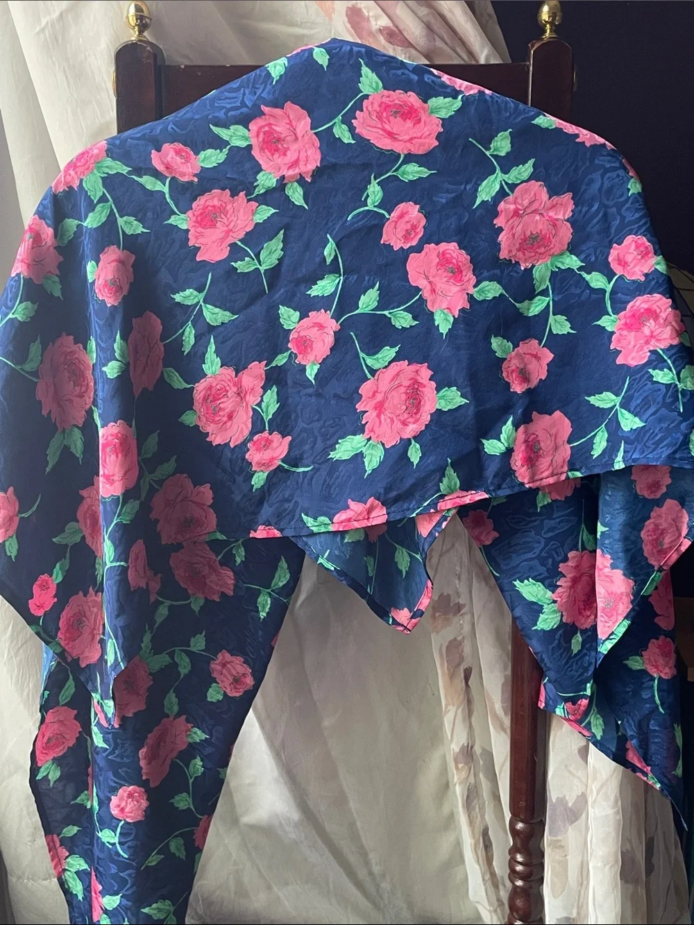 VTG SILK JACQUARD WRAP